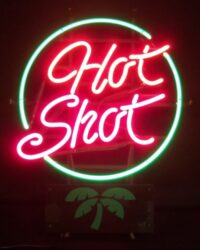 Hot Shot Liqueur Neon Sign [object object] My Beer Sign Collection &#8211; Not for sale but can be bought&#8230; hotshot e1707653553489
