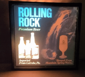 Rolling Rock Beer Motion Light