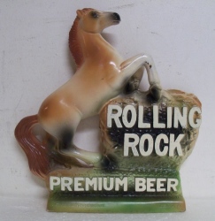 Rolling Rock Premium Beer Statue