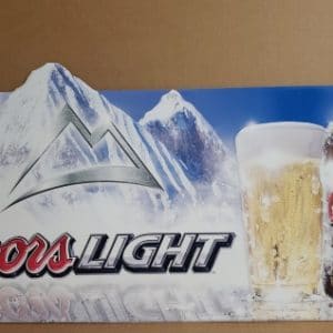 Coors Light Beer Tin Sign