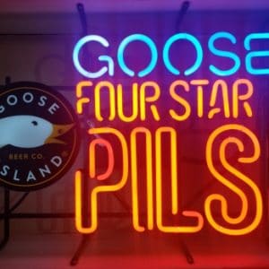 Goose Island Four Star Pils Neon Sign