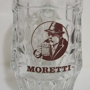Moretti Beer Man Glass Mug