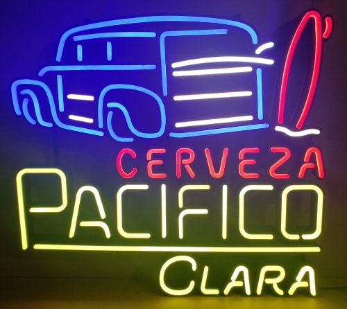 Pacifico Clara Woody LED Sign