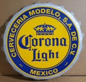 Corona Light Beer Cap Tin Sign corona light beer cap tin sign Corona Light Beer Cap Tin Sign coronalightcaptin 300x287