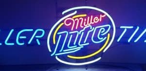 Lite Beer Miller Time Neon Sign