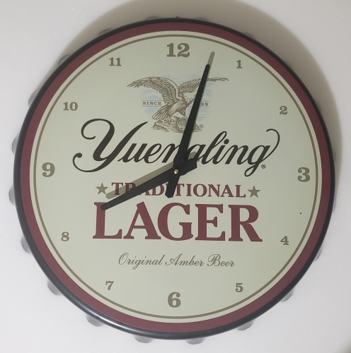Yuengling Lager Cap Clock