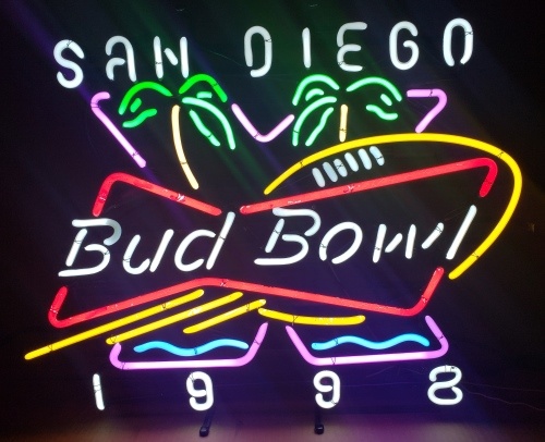 Budweiser Beer Bud Bowl Neon Sign