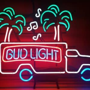 Bud Light Beer Music Truck Neon Sign