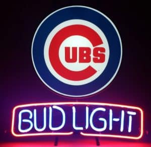 Bud Light Beer MLB Cubs Neon Sign bud light beer mlb cubs neon sign Bud Light Beer MLB Cubs Neon Sign budlightcubs1992 300x292