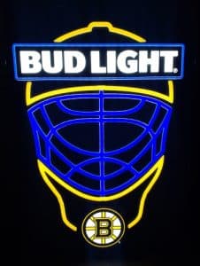 Bud Light Beer NHL Bruins LED Sign