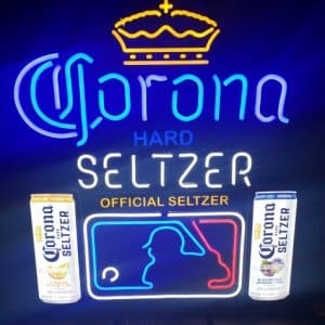 Corona Hard Seltzer Beer MLB LED Sign