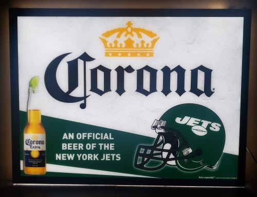 Corona Beer NFL Jets LED Sign
