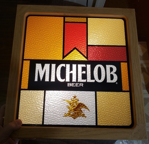 Vintage MICHELOB Beer DRY ERASE BOARD LIGHT SIGN Menu Message Works