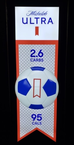 Michelob Ultra Beer Soccer LED Sign