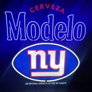 Modelo Cerveza Beer NFL Giants LED Sign