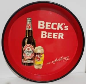 Becks Beer Tray becks beer tray Becks Beer Tray becksbeertray1966 300x294