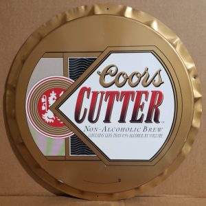 Coors Cutter Beer Cap Tin Sign