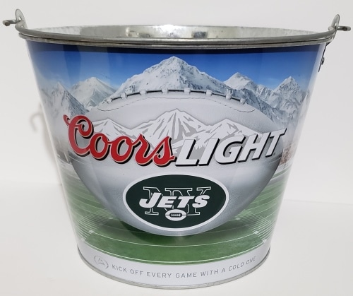 Coors Light NFL Jets Beer Bucket