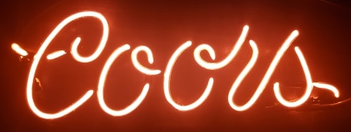 Coors Beer Neon Sign Tube