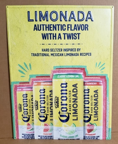 Corona Limonada Hard Seltzer Tin Sign