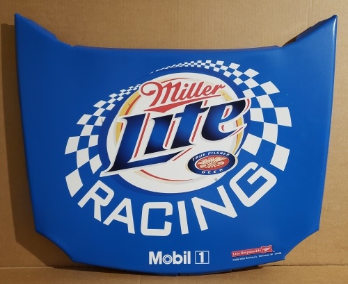 Lite Beer NASCAR Racing Hood Tin Sign