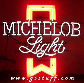 Michelob Light Beer Neon Sign Tube