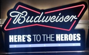 Budweiser Beer Heres To The Heroes LED Sign budweiser beer heres to the heroes led sign Budweiser Beer Heres To The Heroes LED Sign budweiserherestotheheroesled2021 300x186