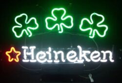 Heineken Beer Shamrocks Neon Sign [object object] My Beer Sign Collection &#8211; Not for sale but can be bought&#8230; heinekenshamrocks e1762105173562
