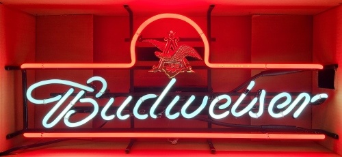 Budweiser Beer Script Neon Sign