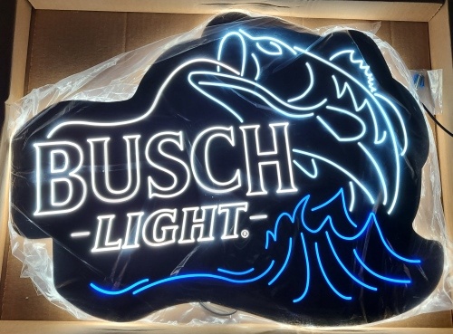 Busch Light Beer Fishing LED Sign