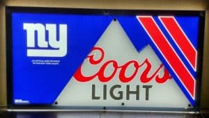 Coors Light Beer NFL Giants LED Sign coors light beer nfl giants led sign Coors Light Beer NFL Giants LED Sign coorslightnygiantsled2018 300x170