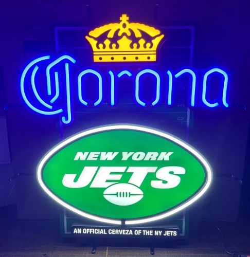 Corona Beer NFL Jets LED Sign