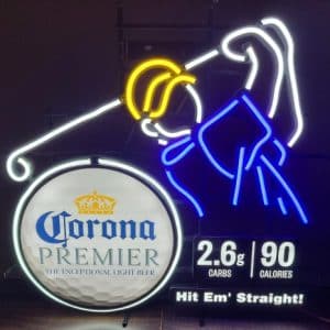Corona Premier Beer Golf LED Sign