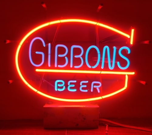 Gibbons Beer Neon Sign