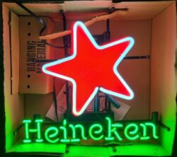 Heineken Beer Neon Sign [object object] My Beer Sign Collection &#8211; Not for sale but can be bought&#8230; heinekenwhitestar1998 e1762103786323