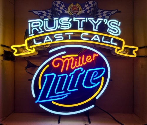 large neon beer signs