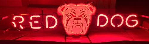 red dog neon sign for sale