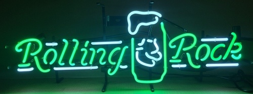 Rolling Rock Beer Neon Sign