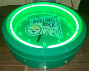 Rolling Rock Beer NFL Steelers Neon Clock rolling rock beer nfl steelers neon clock Rolling Rock Beer NFL Steelers Neon Clock rollingrocknflsteelersclocknibbottom 300x239