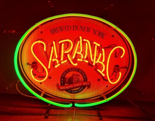 Saranac Beer Neon Sign