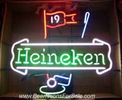 Heineken Beer Golf Neon Sign [object object] My Beer Sign Collection &#8211; Not for sale but can be bought&#8230; heineken19thhole e1762164443141