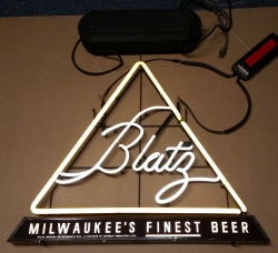 [object object] My Beer Sign Collection &#8211; Not for sale but can be bought&#8230; blatztrianglemilwaukeesfinestbeer1961