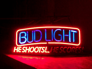 [object object] My Beer Sign Collection &#8211; Not for sale but can be bought&#8230; budlightheshootshescoresflashing
