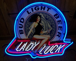 [object object] My Beer Sign Collection &#8211; Not for sale but can be bought&#8230; budlightladyluck