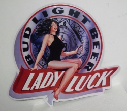 [object object] My Beer Sign Collection &#8211; Not for sale but can be bought&#8230; budlightladyluck1991tin