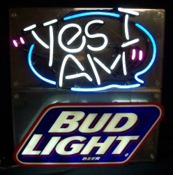 [object object] My Beer Sign Collection &#8211; Not for sale but can be bought&#8230; budlightyesiam