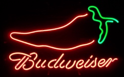 [object object] My Beer Sign Collection &#8211; Not for sale but can be bought&#8230; budweiserchilipepper