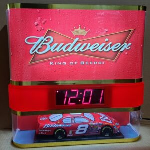 Budweiser Beer NASCAR Clock