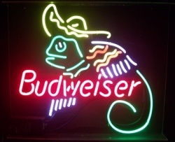 [object object] My Beer Sign Collection &#8211; Not for sale but can be bought&#8230; budweiserlizardsombrero