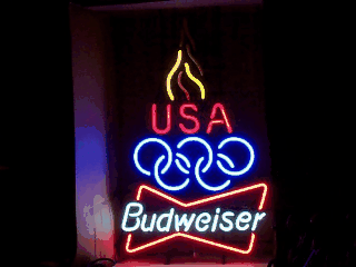 [object object] My Beer Sign Collection &#8211; Not for sale but can be bought&#8230; budweiserolympictorch2000